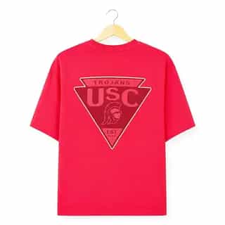 Men's Oversized Graphic T-Shirt - Red