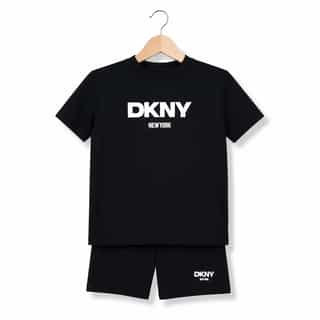 Boys shorts set in black with t-shirt and shorts by AJ Apparel