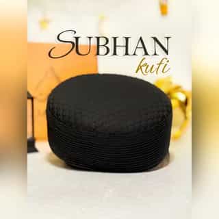 Subhan Kufi (Black) Premium Islamic Prayer Topi