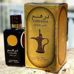 Original Dirham Gold Perfume 100ml bottle — imported Arabian fragrance in Pakistan