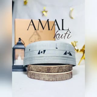 Amal Kufi (Light Grey) Prayer Topi