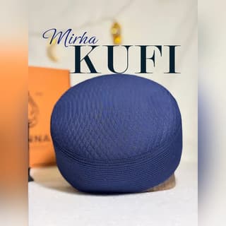 Mirha Kufi Cap (Navy Blue)