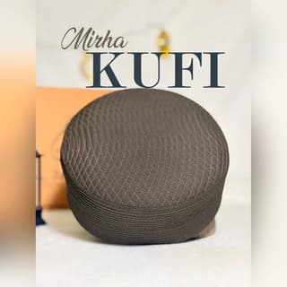 Mirha Kufi Cap (Dark Brown)