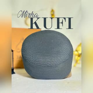 Mirha Kufi Cap (Dark Grey)