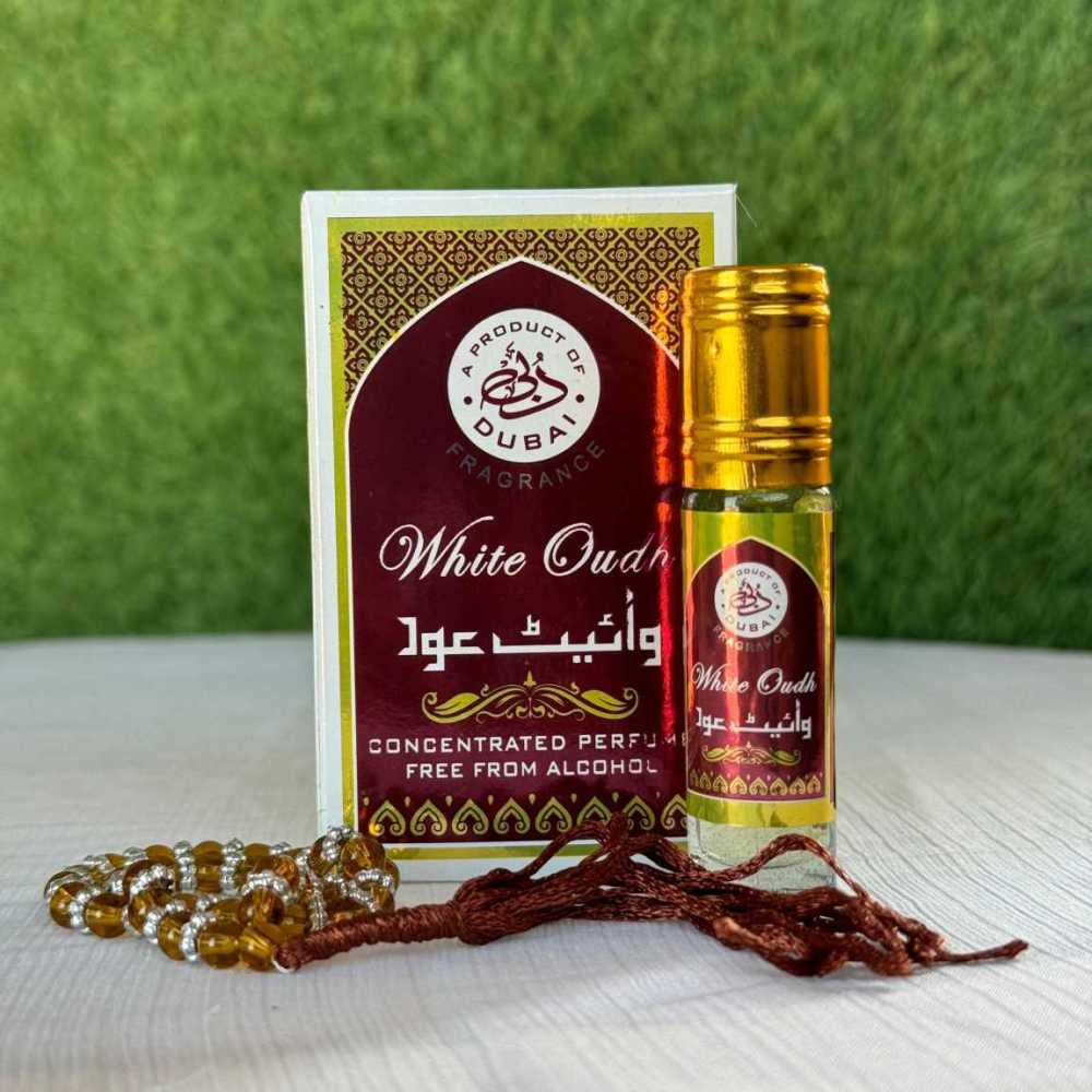 White Oudh Attar With Free Tasbih (6ml)