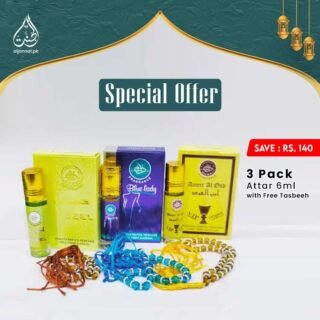 Buy 3 Attar (6ml) Get 1 Free Attar & Tasbeeh