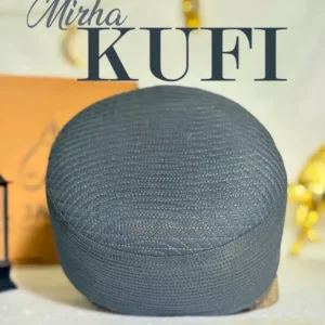 Mirha Kufi Cap (Dark Grey)