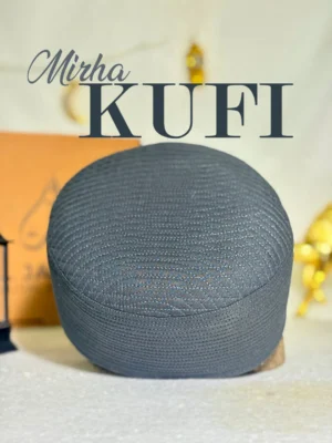 Mirha Kufi Cap (Dark Grey)