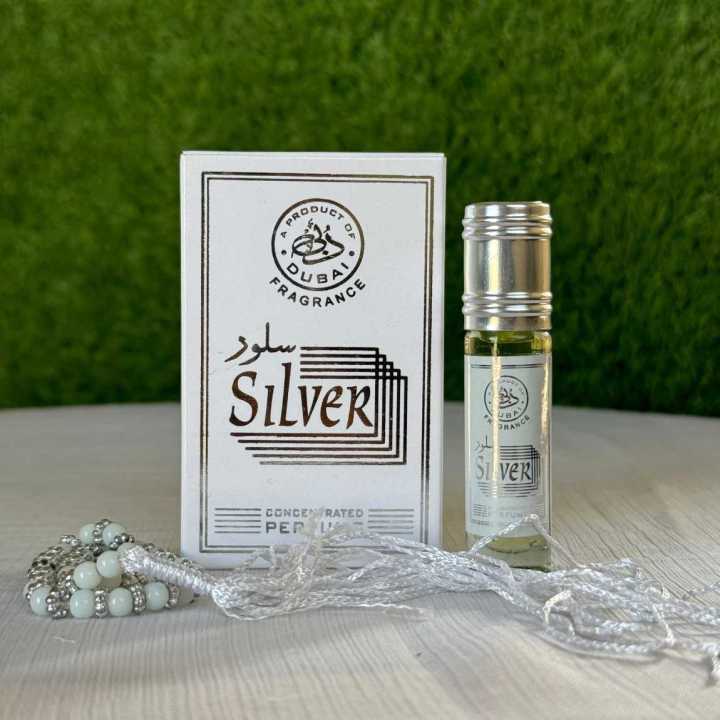 Salood Silver Attar 6ml With Free Tasbeeh