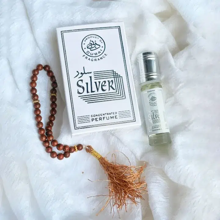 Salood Silver Attar 6ml With Free Tasbeeh