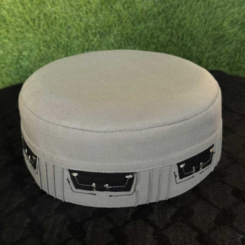 WhatsApp Image 2024-05-19 at 5.55.57 PM (8) Dua Kufi Cap (Light Grey)