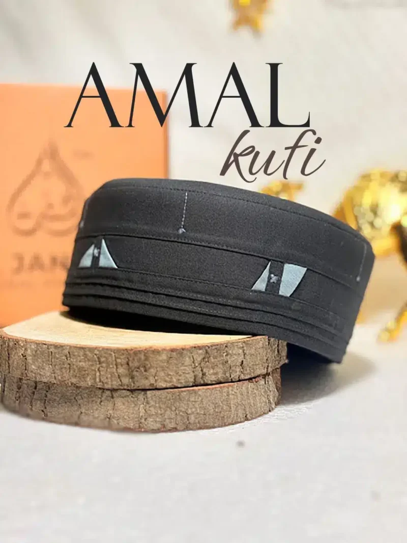amal-black Amal Kufi Cap (Black)