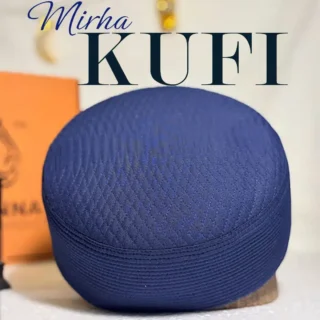 Mirha Kufi Cap (Navy Blue)