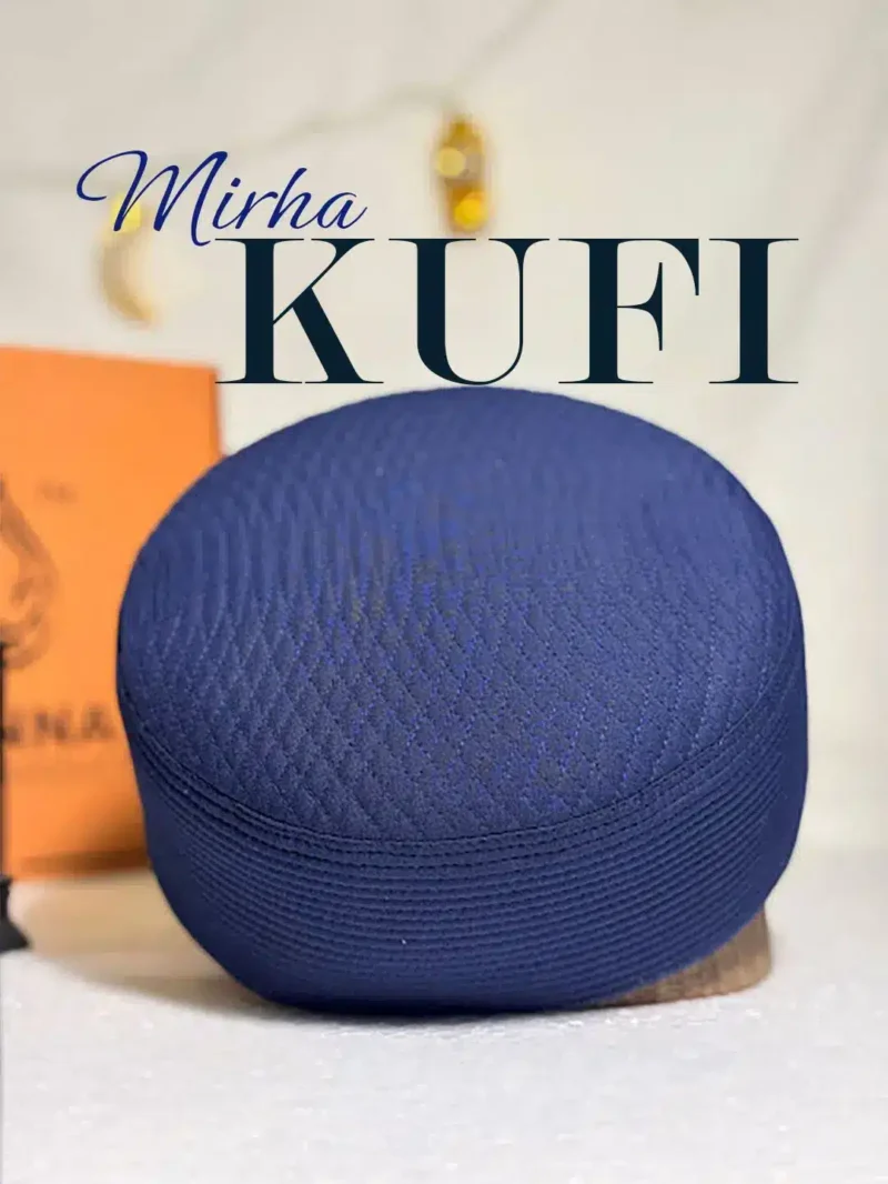 Mirha Kufi Cap (Navy Blue)