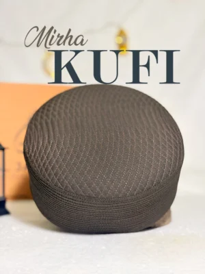 Mirha Kufi Cap (Dark Brown)