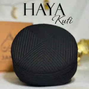 Premium Quality Haya Kufi Cap (Black)