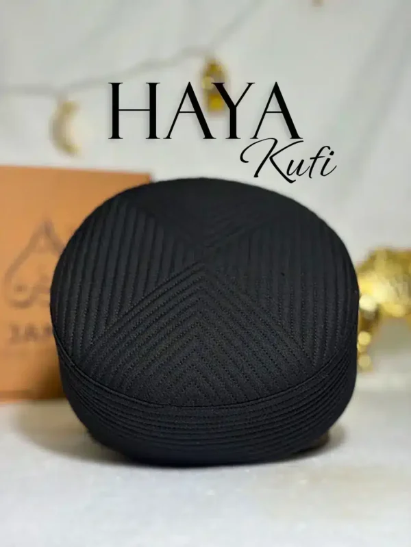 Premium Quality Haya Kufi Cap (Black)
