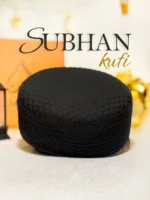 Subhan Kufi (Black) Premium Islamic Prayer Topi