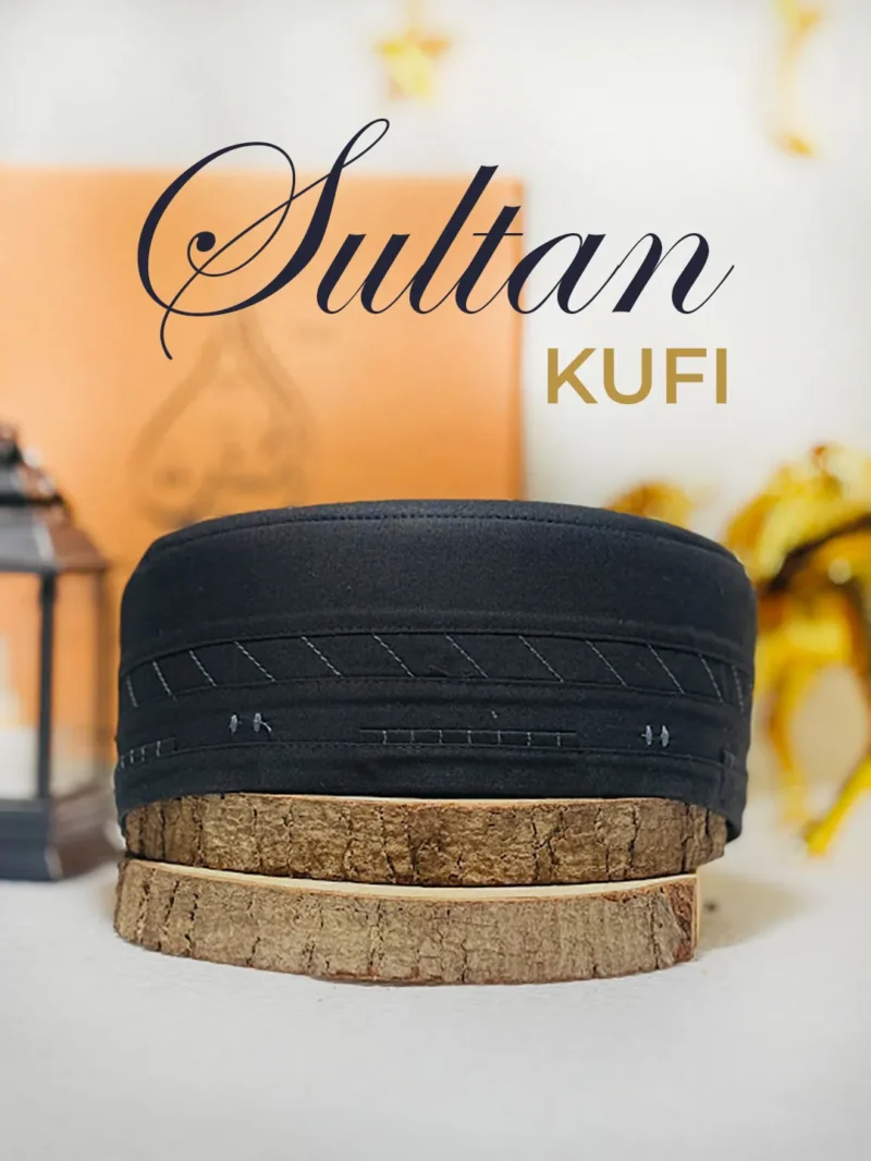 Sultan Premium Kufi Cap (Black)