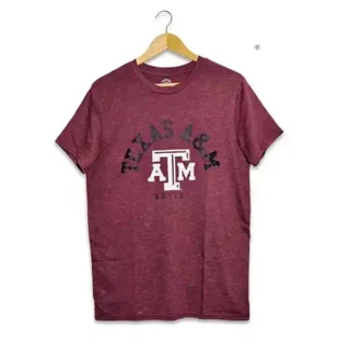 Maroon printed t shirt for men – AJ Apparel
