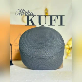 Mirha Kufi Cap (Dark Grey)